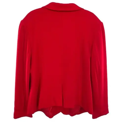 Molly & Isadora Women's Plus Size Red Blazer Jacket