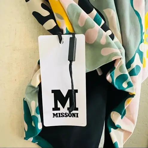 Missoni Printed Halter One-Piece Swimsuit, Size 42 Euro (8 US) Multi Color, NWT