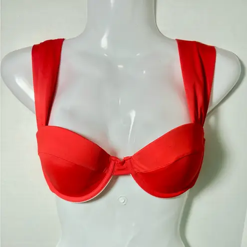 We Wore What Claudia Bikini Top in Spicy Orange