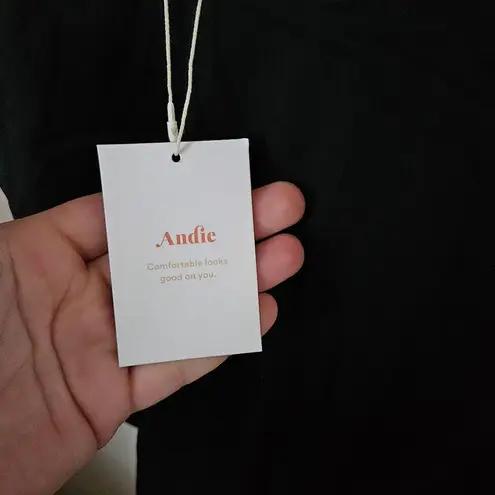 ANDIE Swimsuit The Santorini One Piece Black Cut Out Neutral Vacation Beach Pool