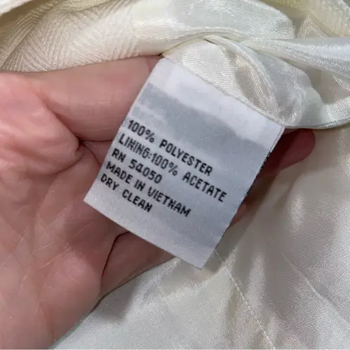 Le Suit NEW Twill Button Blazer Women Size 8 Belted Office Professional Career