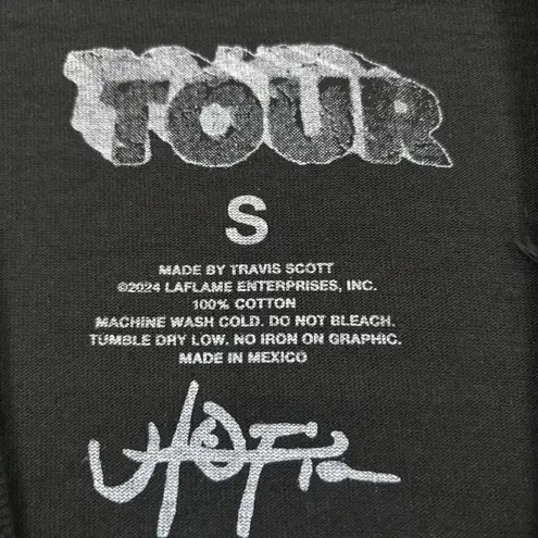 Travis Scott Live On Tour Utopia Hip-Hop T-Shirt Size Small