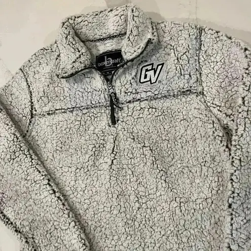 Boxercraft Gray Sherpa 1/2 Zip Pullover Sweatshirt Grand Valley Women's Small