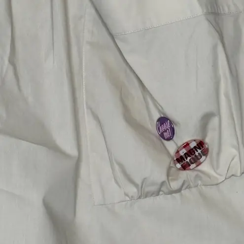 Fiorucci  Cotton Beige Front Pockets A-Line Mini Skirt Womens Size IT 38 / US 2 - Image 2