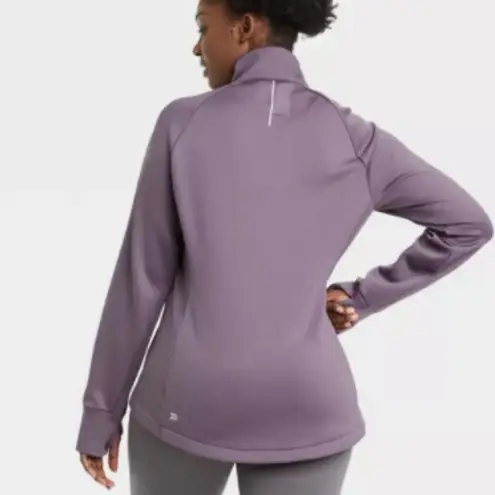 All In Motion  Jacket Sweatshirt XS Womens Purple Zip Up Athletic Long Sleeve NWT