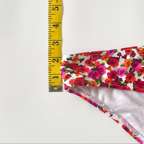 Swim Systems Tri Cinch Hipster Bikini Bottom NWT XL Roses Floral Pink Red Yellow