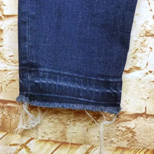 3x1 NYC Womens Size 26 Blue Skinny Raw Hem Skinny Ankle Jeans Stretch W3RSC0519