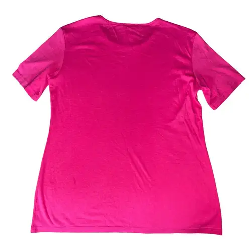 Escada Sport Solid Pink Short Sleeve Crewneck Cotton T