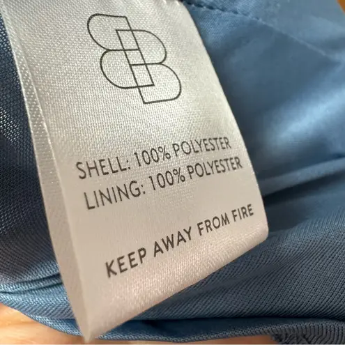 Baltic Born NEW Sicily Satin Short Sleeve Maxi Dress Floral Blue Large L NWT