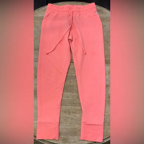 Free People FP Movement Women’s Size Medium Cotton Blend Peach Joggers Orange