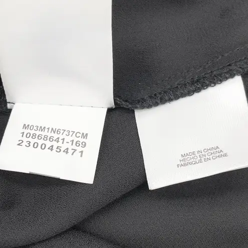 Anne Klein  Sheer Top Blouse Womens Small Minimal Corporate Goth Urban Femme