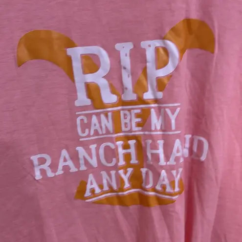 Pink Long Sleeve Tee with V