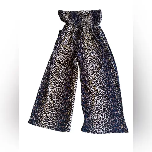 Plus Size Women’s sleeveless Leopard Print Jumpsuit size 3X pre - Image 2