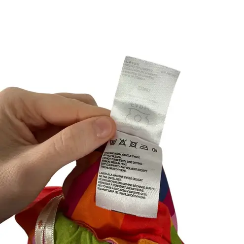 Farm Rio Anthropologie Bandeau Multicolor Geometric Top Boho NEW Womens Large