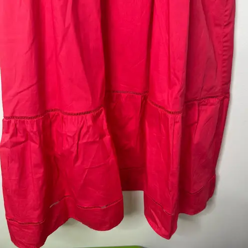 Tuckernuck NWT O.P.T. Pink Smocked Midi Tiered Sundress Dress w/ Pockets Medium