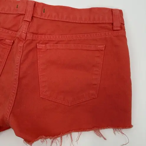 J Brand  Tangerine Cut Off‎ Raw Hem Shorts Size 28