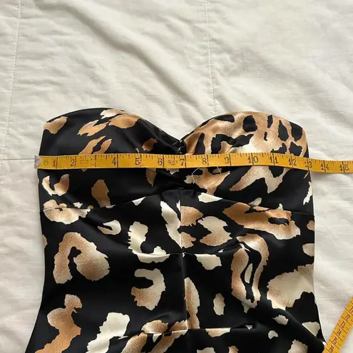 Jump Y2K Gold and black leopard print mini dress