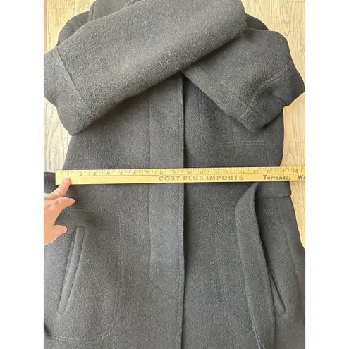 Vintage Althof Petit Paris Winter Wool Long Maxi Peacoat Womens Size M RARE Black Size M