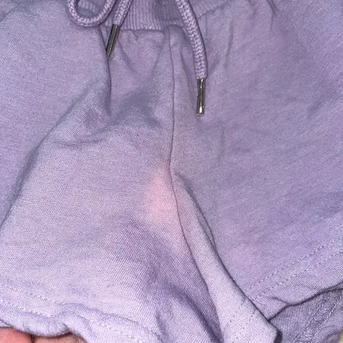 Periwinkle Drawstring Shorts Purple Size M