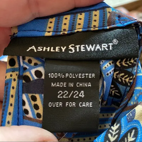 Ashley Stewart paisley sleeveless blouse 22/24 NWT