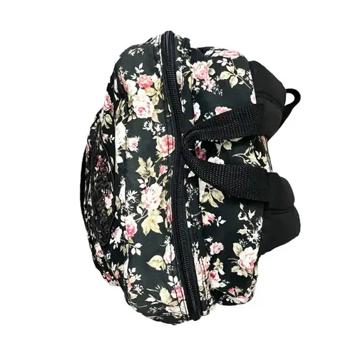 Vans  Off The Wall Backpack Black Floral Rose Patterned School Skate Laptop Bag