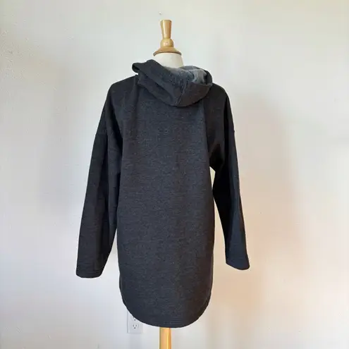 Metropolitan Cozy Charcoal Gray Hooded Zip-Up Jacket