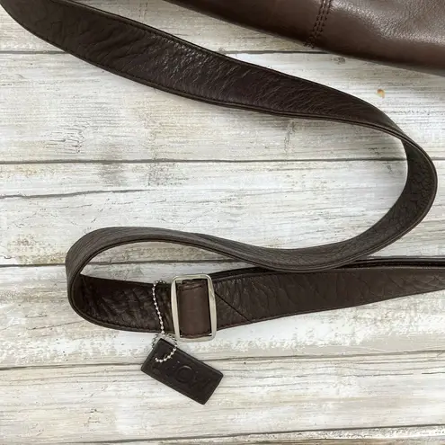 Mori Luggage Leather Messenger Bag Briefcase Brown Large Pockets Career Travel