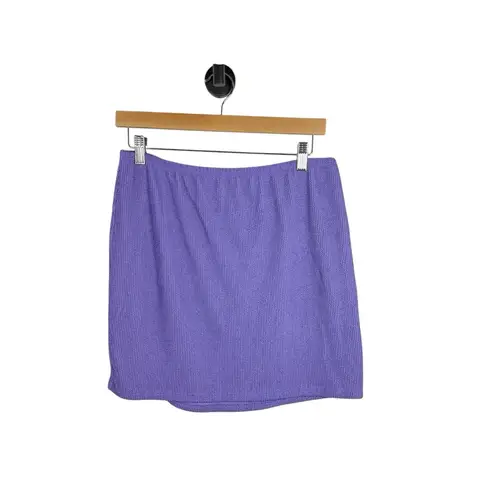 Good American  Always Fits Sculpt Mini Skirt Beach Cover Up Purple Size 5/6