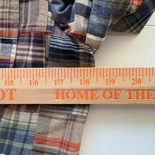 Brooks Brothers Patchwork Plaid Blazer Jacket Women Size 6 Madras Multicolor