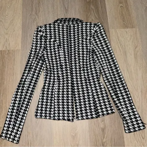XTaren Black & White Houndstooth Blazer - Size Small
