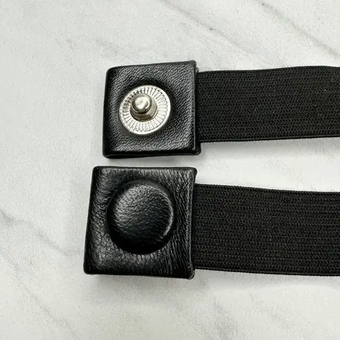 Blue Purple Green Rhinestone Studded Stretch Cinch Belt Size M ✨ Black