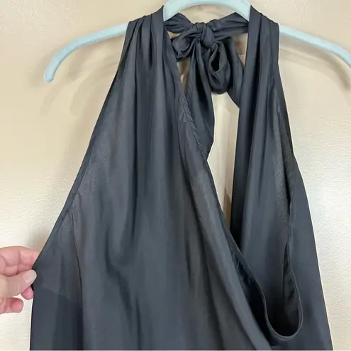 Dress Forum Los Angeles California Black Slinky Halter Blouse Small New