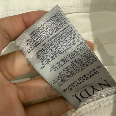 NYDJ NWOT Wide Leg Crop Denim In Optic White Cool Embrace Size 6 Petite