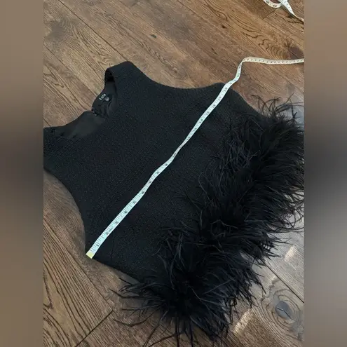 FATE. Black Top Ostrich Feather Trim