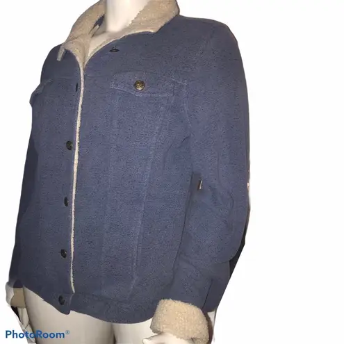 Denim & Co  thick knit buttoned jacket