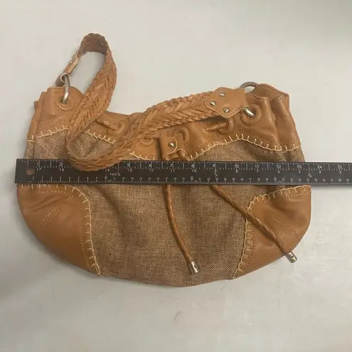 VIA SPIGA Women’s Double Strap Shoulder Bag 13.5X8.5 Tan Tan
