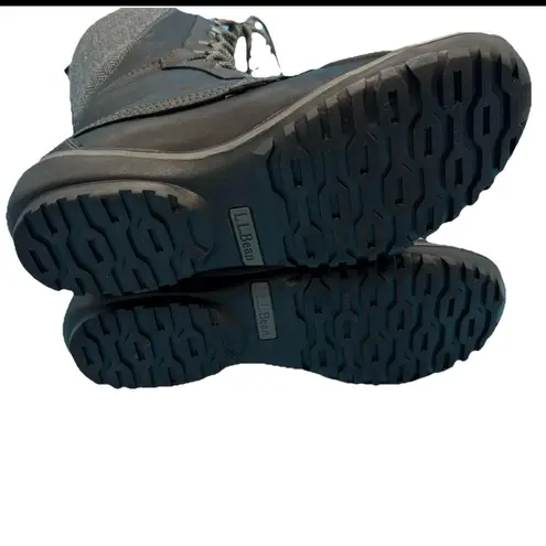 .L.Bean Bar Harbor Waterproof Tall Snow/Rain Boot Women's Black/ Grey Size 8 Gray - Image 6