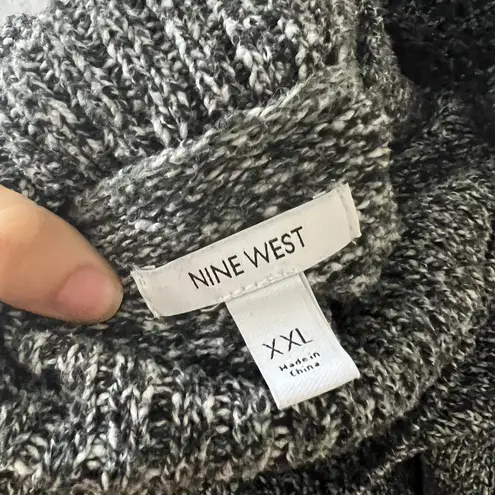 Nine West Grey Cozy Turtleneck Top Xxl