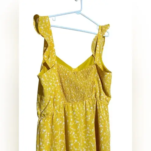 NWT BB Dakota Steve Madden Yellow Floral Dress Size XL