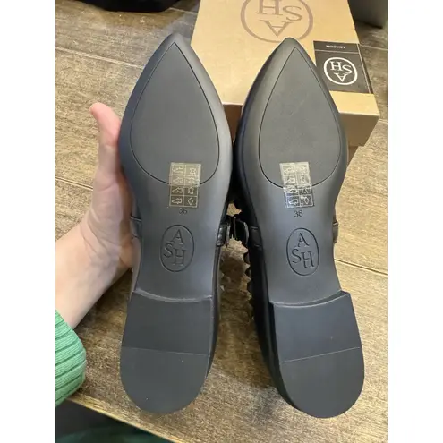 Ash Beatnik Leather Flat Women's Size 36 US 6 Mary Jane's Studded Whimsy Goth