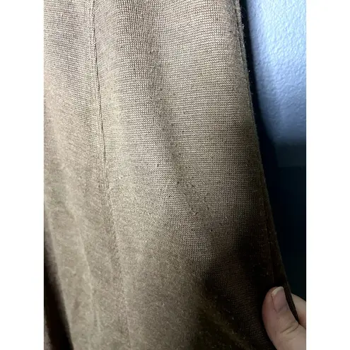 Marc D'alcy Maxi Skirt Women's S/M Modest Contouring Long Neutral Office Comfort Brown Size M