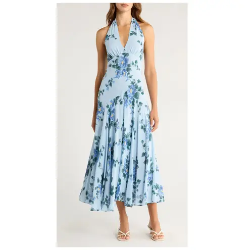 Reformation  Briony V-Neck Drop-Waist Midi Dress Size 6