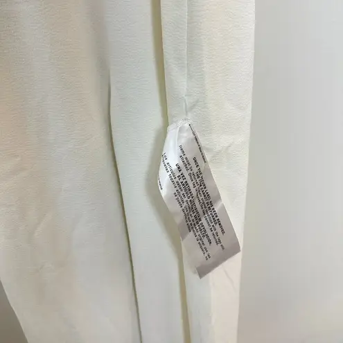 Dress the Population Gloria Front Zip Jumpsuit in Off White Size X-Small