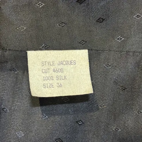 Emil Rutenberg USA Blazer Womens 36 Hand Woven Silk Striped Jacket Coat* Tan Size L