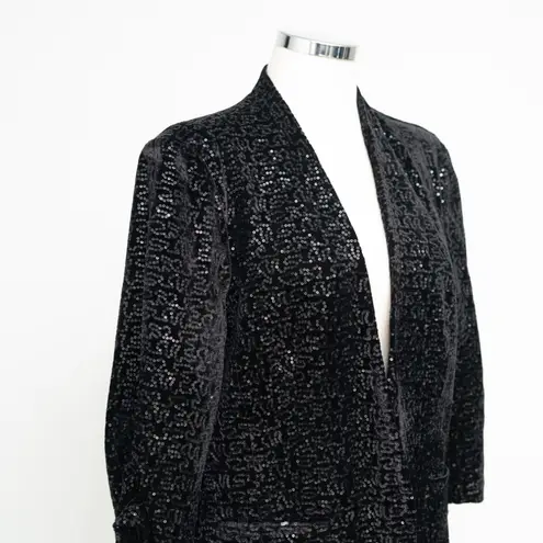 Eliza J - Sequinned Velvet Blazer