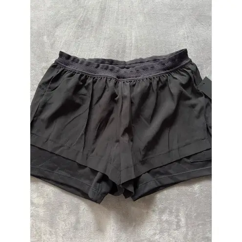 Mono B Tennis Yoga Run Short Golf Lined Medium Performance Fabric Sz Small NWT Black