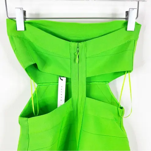 Susana Monaco NWT Bandage Tube Strapless Mini Dress XS Green Zing
