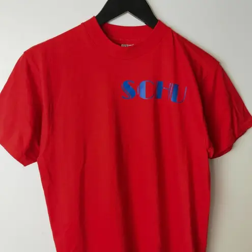 70s Vintage SCHU Gado Gol Fers T Shirt Single Stitch USA Military Plane Large L