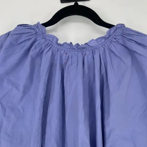 Xirena Jules Top Dark Periwinkle Purple Balloon Sleeves Women's Size Medium