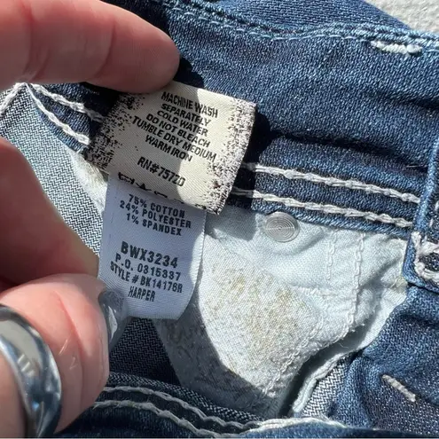 BKE Buckle Harper 25R boot cut dark blue jeans BK14176R